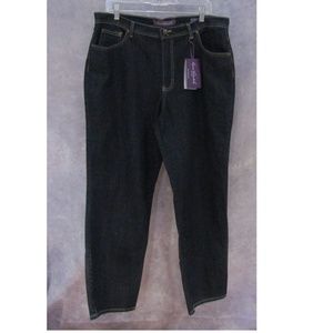 NEW Gloria Vanderbilt Amanda Dark Blue Jeans